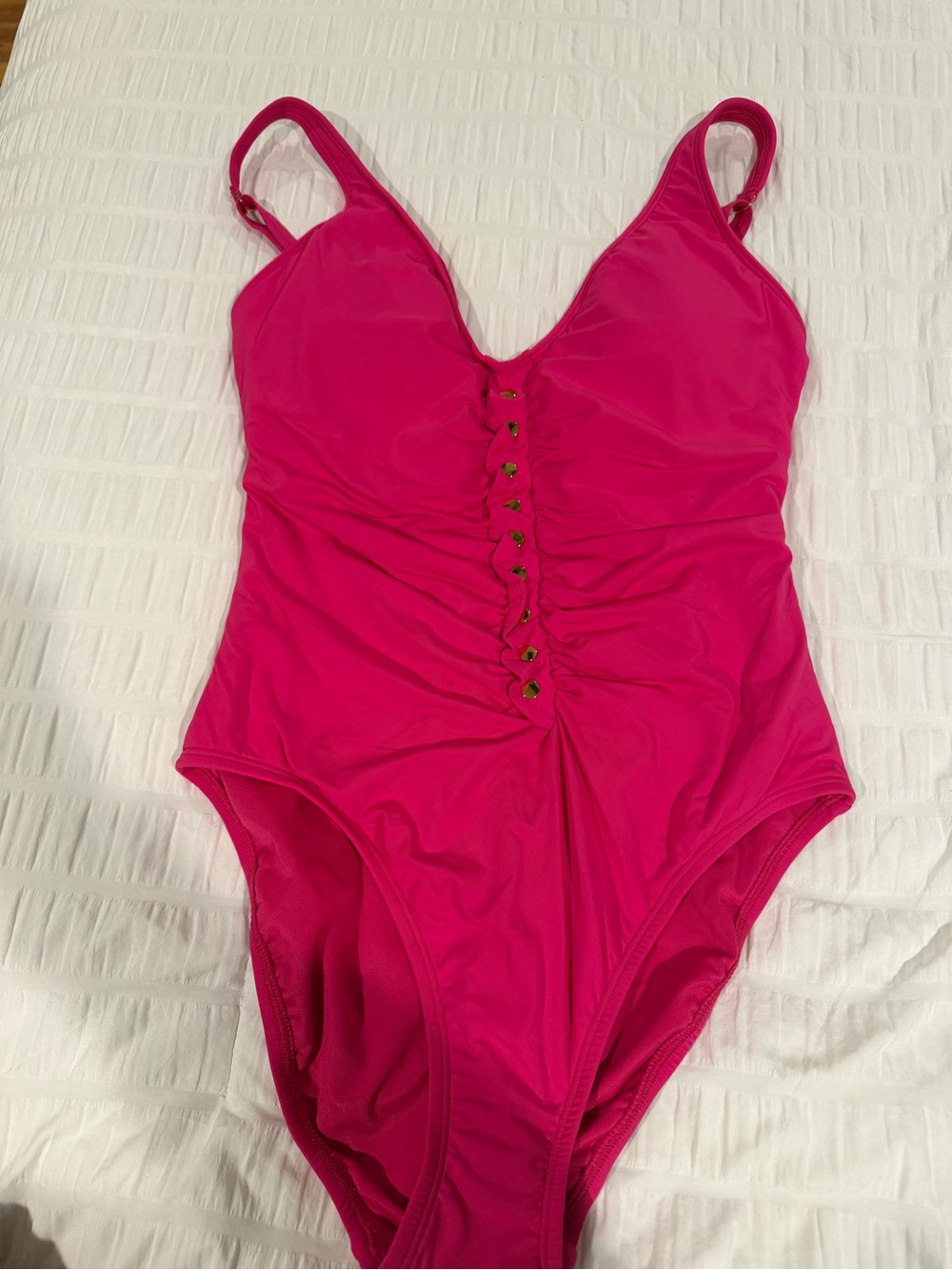 BLEU ROD BEATTIE
Snap Down Grommet One Piece Swimsuit